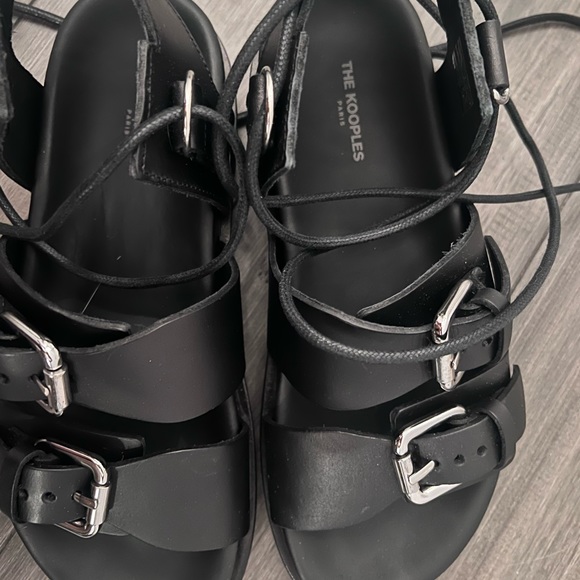 The Kooples Buckle tie up sandal - Picture 2 of 7